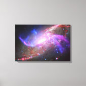 Een galactisch licht Show in spiraalvormige sterre Canvas Afdruk (Voorkant)