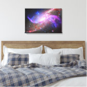 Een galactisch licht Show in spiraalvormige sterre Canvas Afdruk (Insitu (Slaapkamer))