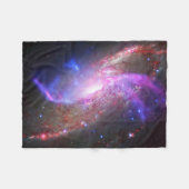Een galactisch licht Show in spiraalvormige sterre Fleece Deken (Voorkant (Horizontaal))