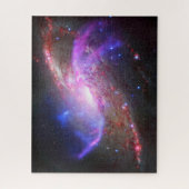 Een galactisch licht Show in spiraalvormige sterre Legpuzzel (Verticaal)