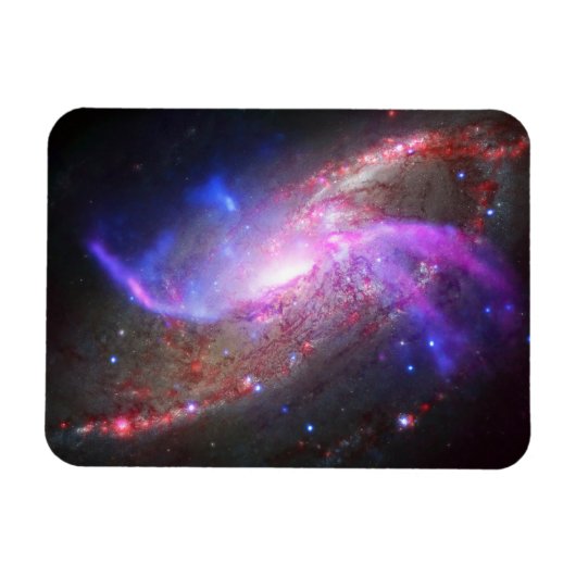 Een galactisch licht Show in spiraalvormige sterre Magneet (Horizontaal)