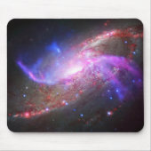 Een galactisch licht Show in spiraalvormige sterre Muismat (Voorkant)