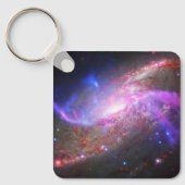 Een galactisch licht Show in spiraalvormige sterre Sleutelhanger (Voorkant)