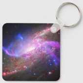 Een galactisch licht Show in spiraalvormige sterre Sleutelhanger (Achterkant)
