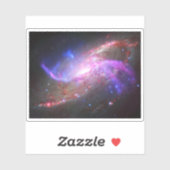 Een galactisch licht Show in spiraalvormige sterre Sticker (Vel)