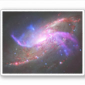 Een galactisch licht Show in spiraalvormige sterre Sticker (Voorkant)