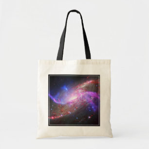 Een galactisch licht Show in spiraalvormige sterre Tote Bag