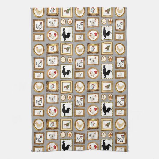 EEN GALERIJ VAN KIPPEN THEEDOEK (Verticaal)