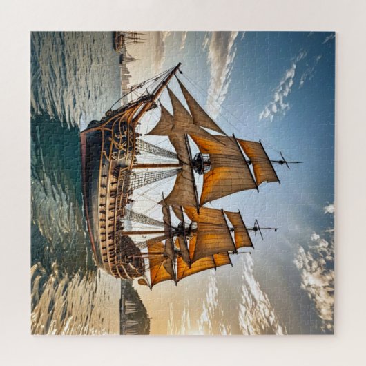 Een galjoen legpuzzel (Horizontaal)