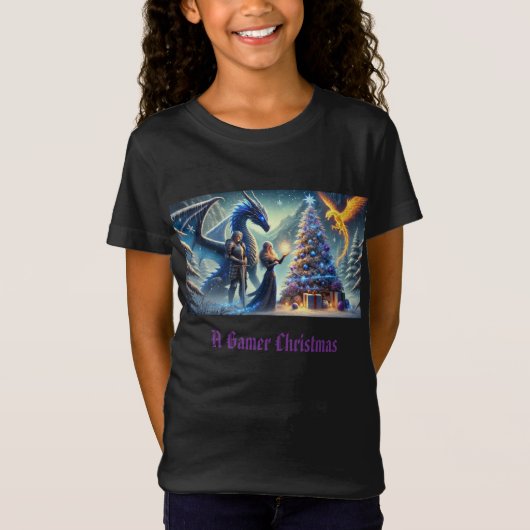 Een Gamer Christmas Fantasy T-shirt (Voorkant)