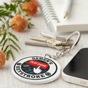 Een Gamer's One en Only Keystroke Sleutelhanger