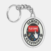 Een Gamer's One en Only Keystroke Sleutelhanger (Voorkant Links)