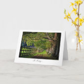 Een gang in het Park - Verontschuldigingen Kaart (Gele Bloem)