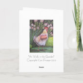 Een gang in het WENSKAART van de Tuin Kaart (Achterkant)