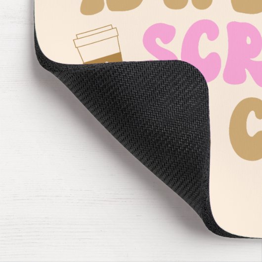 Een gangetje is een stille schreeuw om de koffiero muismat (Hoek)