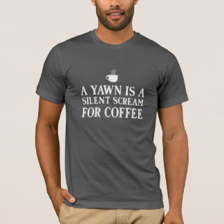 Een gangetje is een stille schreeuw om koffie t-shirt