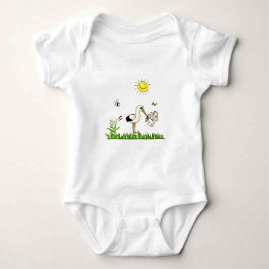 Een gans geintje baby romper (Voorkant)