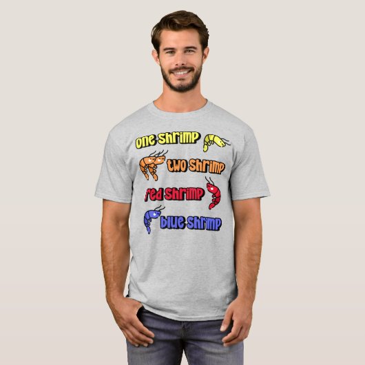 Een garnaal Twee Garnalen T-shirt (Voorkant volledig)