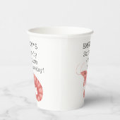 Een garnalenachtige Geweldige verjaardag Papieren Bekers (Rechts)