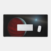 Een gasreus rond een witte dwergster. bureaumat (Keyboard & Muis)