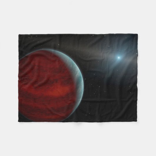 Een gasreus rond een witte dwergster. fleece deken (Voorkant (Horizontaal))