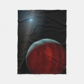 Een gasreus rond een witte dwergster. fleece deken (Voorkant)