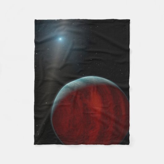 Een gasreus rond een witte dwergster. fleece deken (Voorkant)