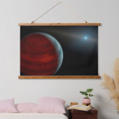 Een gasreus rond een witte dwergster. hangend wandkleed (Slaapkamer)