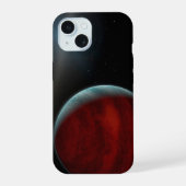 Een gasreus rond een witte dwergster. iPhone 15 case (Achterkant)