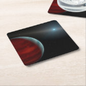 Een gasreus rond een witte dwergster. kartonnen onderzetters (Schuin)