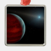 Een gasreus rond een witte dwergster. metalen ornament (Voorkant)