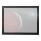 Een gasreus rond een witte dwergster. notitieblok (Voorkant)