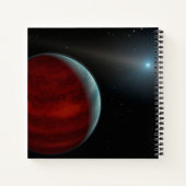 Een gasreus rond een witte dwergster. notitieboek (Achterkant)