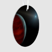 Een gasreus rond een witte dwergster. ornament (voorkant)