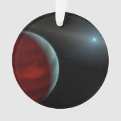 Een gasreus rond een witte dwergster. ornament (voorkant)