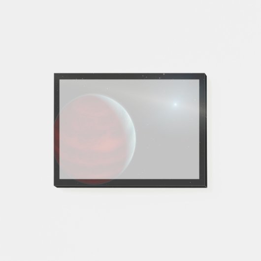 Een gasreus rond een witte dwergster. post-it® notes (Voorkant)