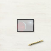 Een gasreus rond een witte dwergster. post-it® notes (Op bureau)