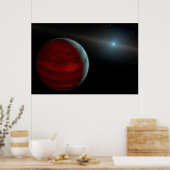 Een gasreus rond een witte dwergster. poster (Keuken)