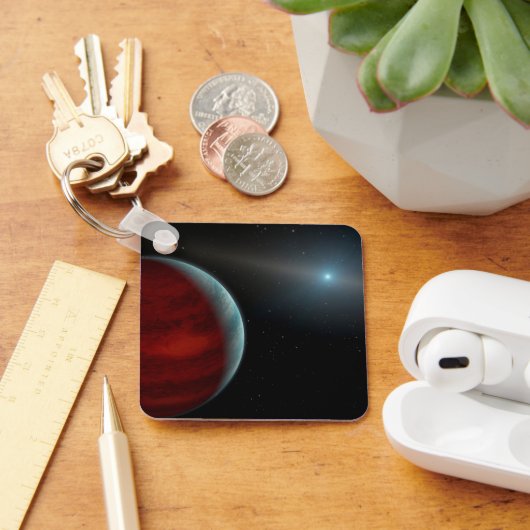 Een gasreus rond een witte dwergster. sleutelhanger (Bureau)