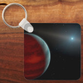 Een gasreus rond een witte dwergster. sleutelhanger (Voorkant)