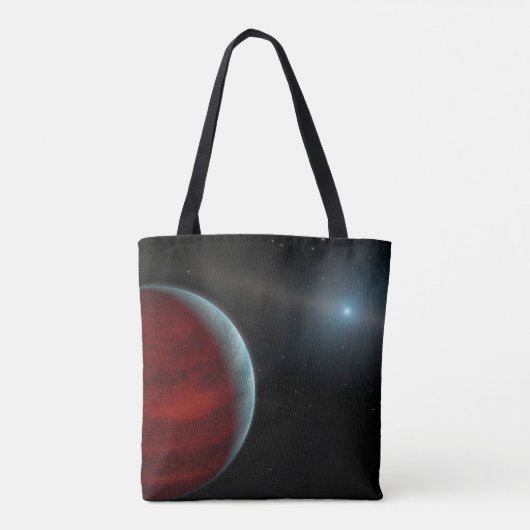 Een gasreus rond een witte dwergster. tote bag (Achterkant)