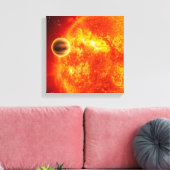 Een gasreusachtig exoplanet canvas afdruk (Insitu (Woonkamer))