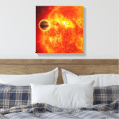 Een gasreusachtig exoplanet canvas afdruk (Insitu (Slaapkamer))