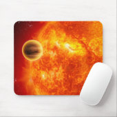 Een gasreusachtig exoplanet muismat (Met muis)