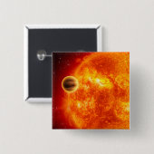 Een gasreusachtig exoplanet vierkante button 5,1 cm (Voorkant /achterkant)