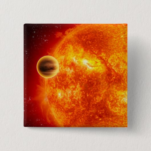 Een gasreusachtig exoplanet vierkante button 5,1 cm (Voorkant)