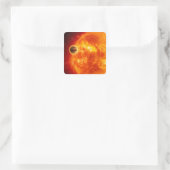 Een gasreusachtig exoplanet vierkante sticker (Tas)