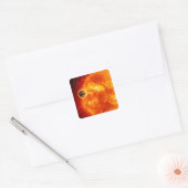 Een gasreusachtig exoplanet vierkante sticker (Envelop)