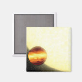 Een gasreusachtige planeet die heel dichtbij rondd magneet (Voorkant / Achterkant)