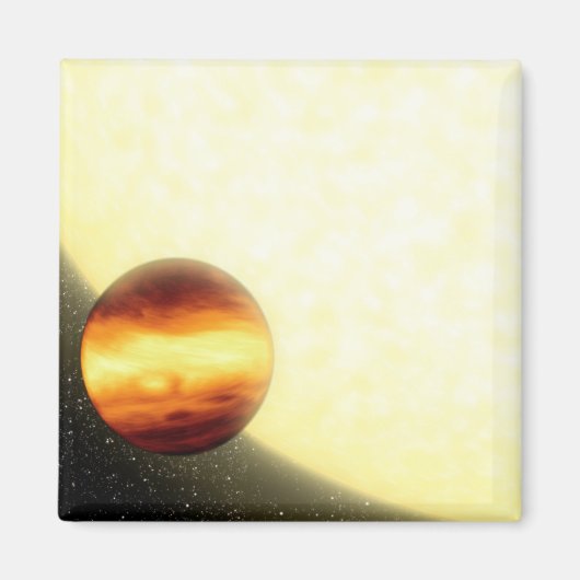 Een gasreusachtige planeet die heel dichtbij rondd magneet (Voorkant)